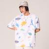 Dickies Style Unique Graffiti Design Heavy Cotton Short Sleeve T-Shirt Men Tops White DK011641F65