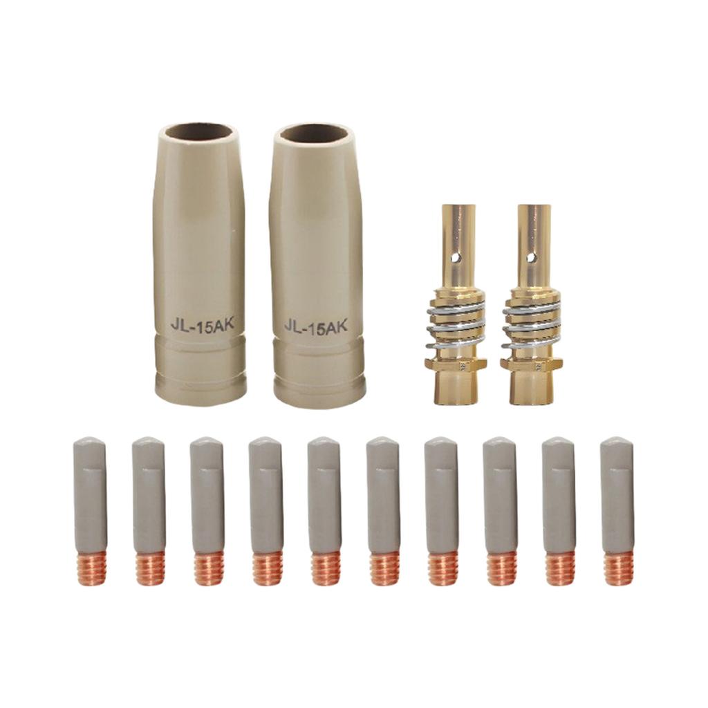 15ak 0.8/1.0/1.2mm Ακροφύσια Τσιμπίδας MIG Αγωγιμό Ακροφύσιο Για Συγκόλληση Χωρίς Αέριο Κατασκευή από Κράμα Χαλκού Για Σταθερή Συγκόλληση