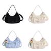 Fashion Nylon Single Shoulder Bag For Women With Zipper Closure And Mobile Pocket