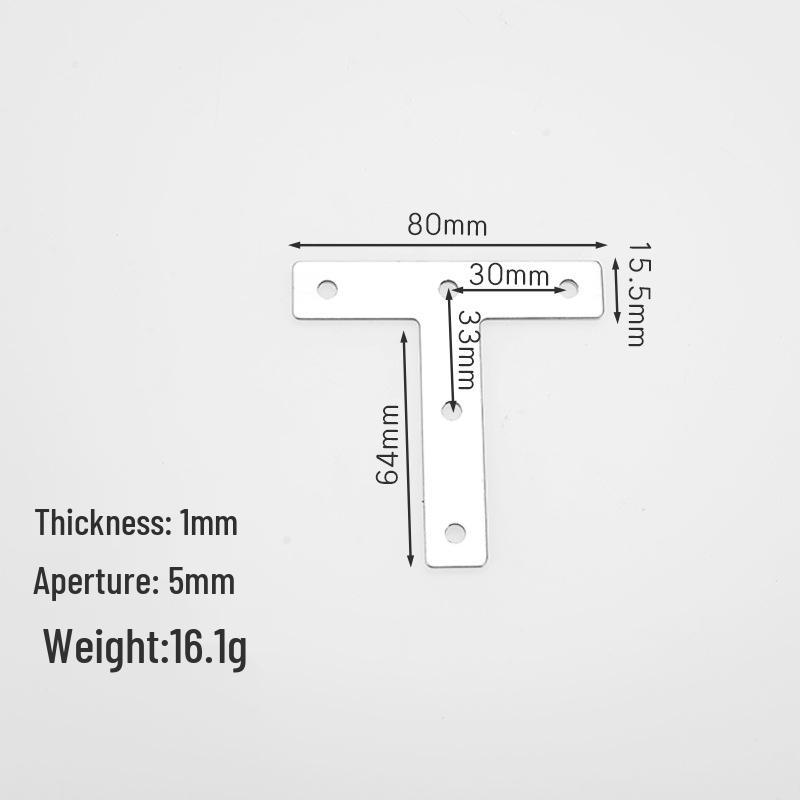 Stainless Steel Flat & L-Type Angle Bracket Reinforcement Connector
