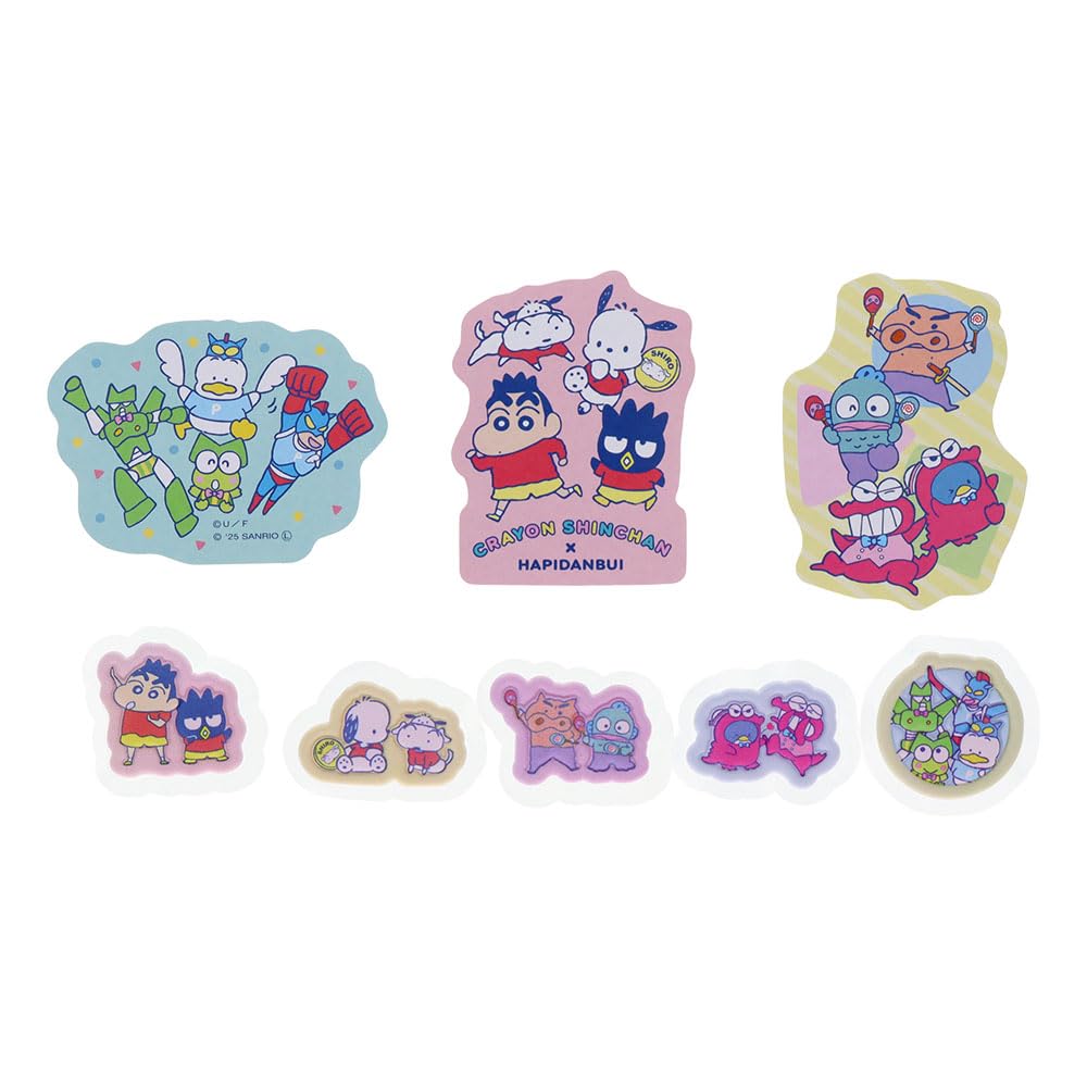 Stationery Crayon Sanrio Characters Sticker Assortment Happy Birthday S8814830 Sun-Star Shin-chan