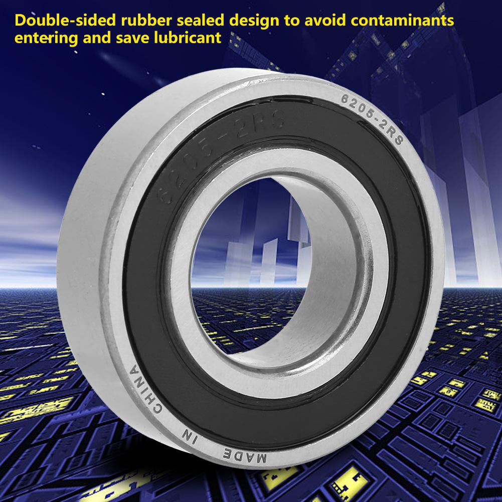 10pcs 62052RS Ball Bearing Doublesided Rubber Sealed Bearing 25x52x15mm