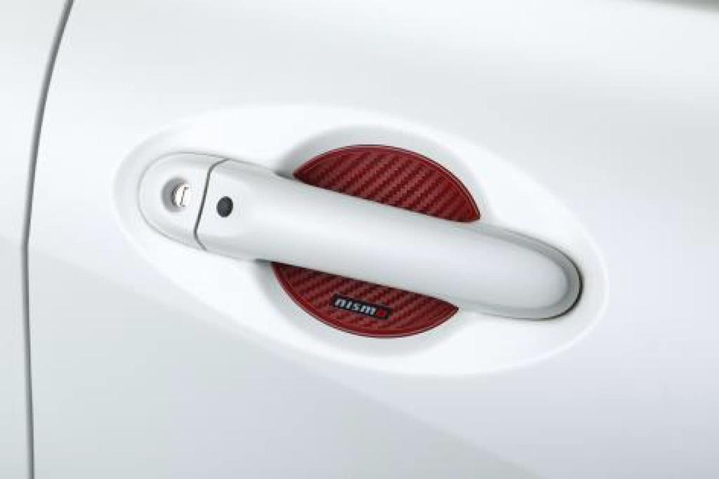 Nismo Door Handle Large of 8064ARN022 Protector, Red, (Pack 2)