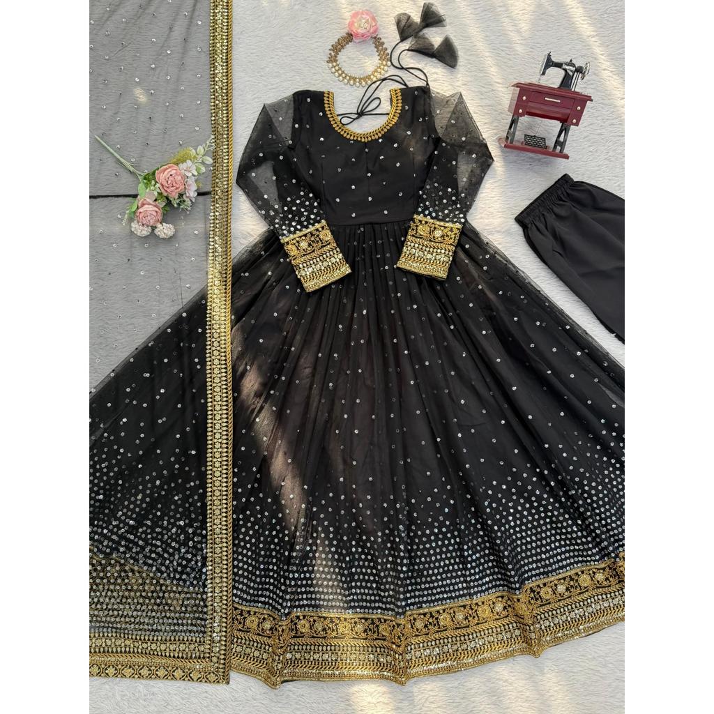 Look de Fiesta Ropa de Fiesta Traje Anarkali Traje Salwar Kameez Indio Pakistaní Vestido