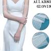 Women's Mesh Vintage Long Dot Polka Dot Gloves Sun Protection Lace Wedding Bridal Dress Accessorize with Embellishments
