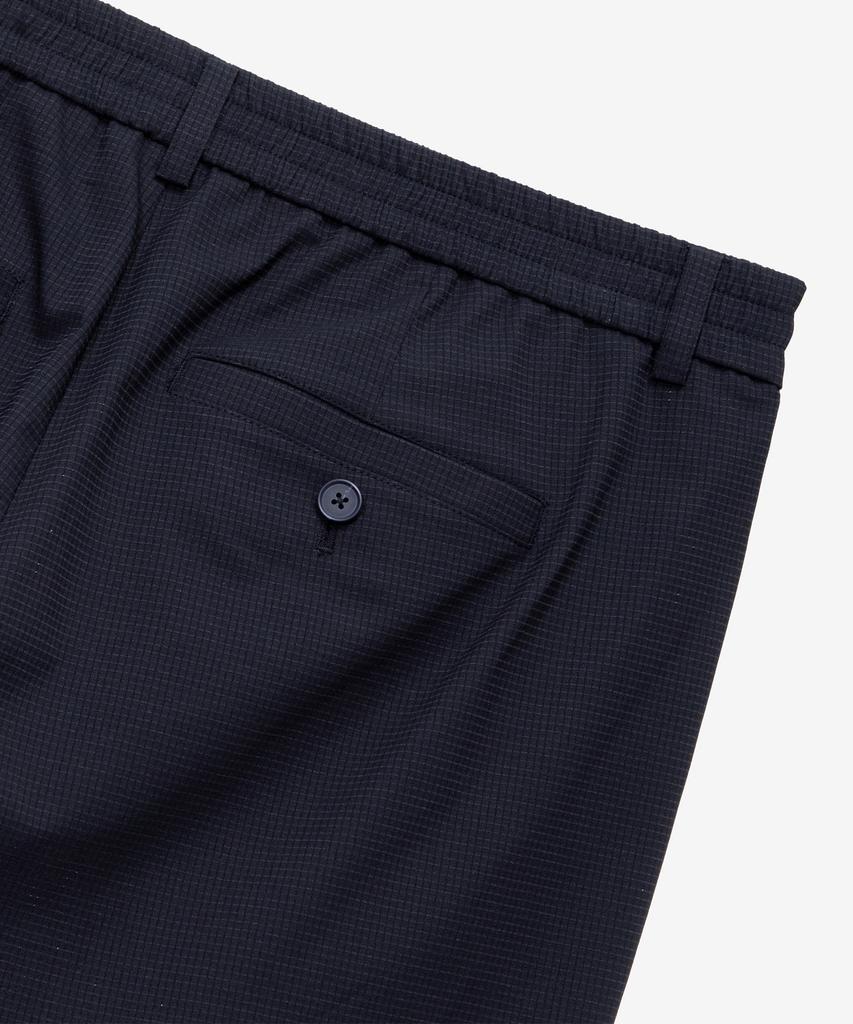 MINDBRIDGE [Air Cool] Air Hole Full Elastic Waist Black Half Pants