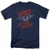 Star Trek Space Travel T Shirt Licensed Sci-Fi TV Classic Adult Tee Navy Blue
