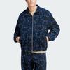 Adidas Originals Corduroy Track Top Printed Sports Jacket Men Jacket Dark-Blue IS5274