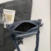 Vintage Denim Chest Bag Women Crossbody Bag Large Capacity Shoulder Bag