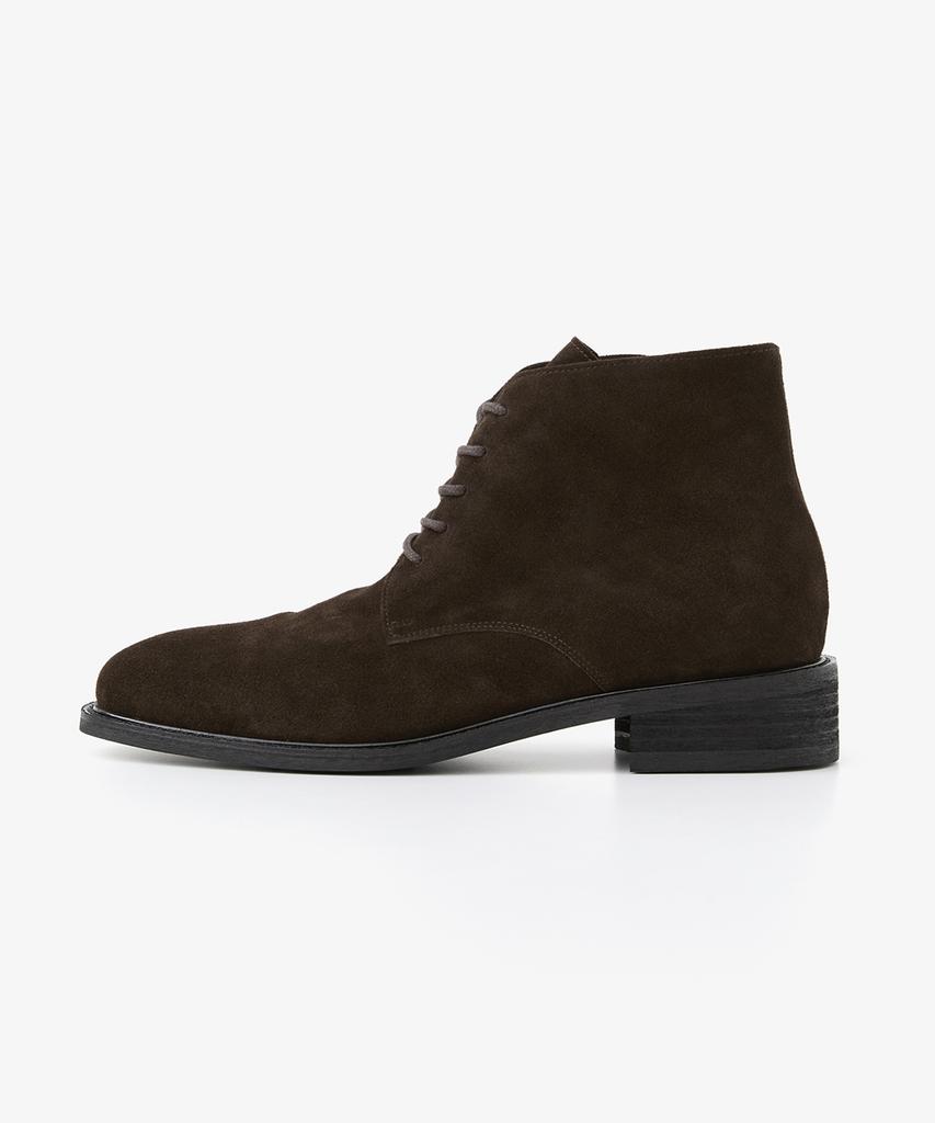 Romantic Move [Sakhyung X Romantic Move] Height-Increasing Desert Zip-Up Boots R25M401 (Real Brown Suede)
