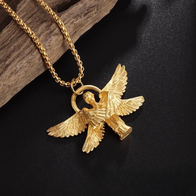 Ali Sottili Individualiste Creative per Coppia (per uomini e donne) Collana Pendente di Piccole Dimensioni Catena per Maglione