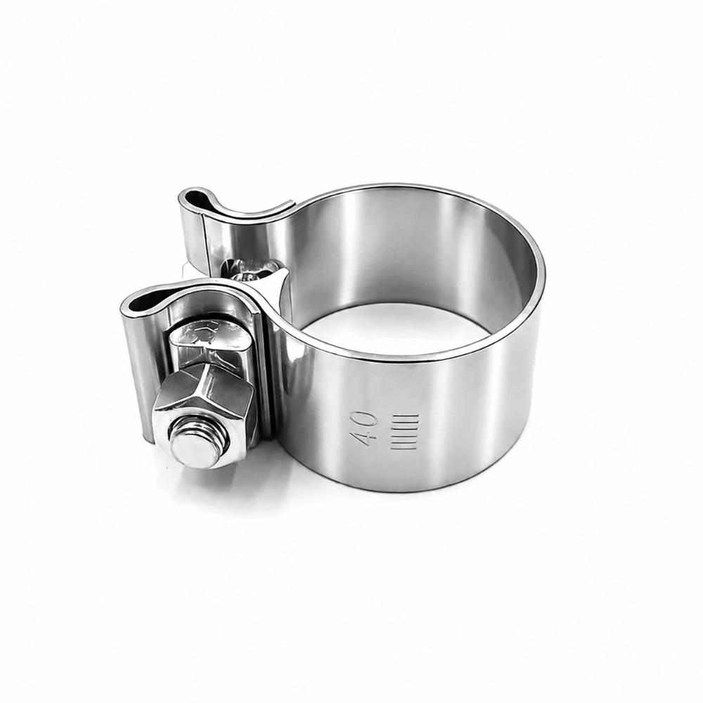 40-76mm Pipe Connection Hoop Stainless Steel Steel Pipe Clamp Strong Exhaust Pipe Clamp 40mm