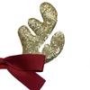 Christmas Decorative Antler Hairhoop Christmas Party Bowknot Headband Festival Accessories Hairhoop for Family Gathering  Red