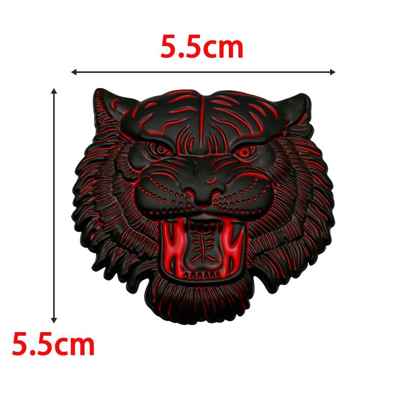 3D Metal Tiger Head Totem Emblem Car Rear Trunk Body Badge Stickers Decal Accessories