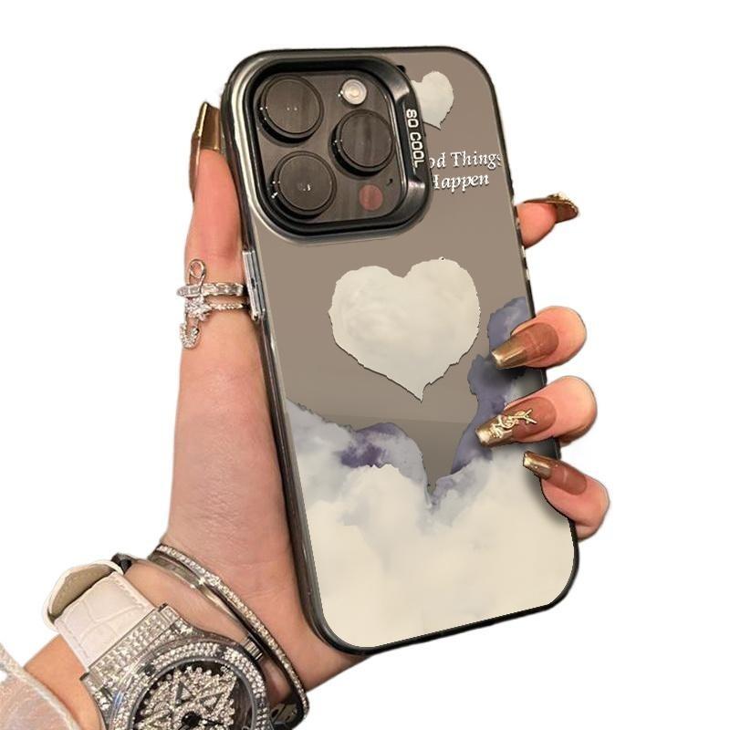 Cloud Love Phone Case For IPhone 17 16 15 Case IPhone 13 12 14 11 Pro Max Plus 16E 17Air Silicone Shockproof Cover