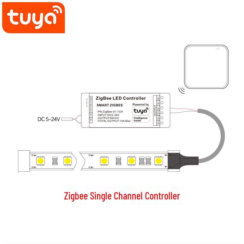Graffiti Zigbee Light Strip Controller DC24V - Smart Home RGB/Single/Three-Color Controller