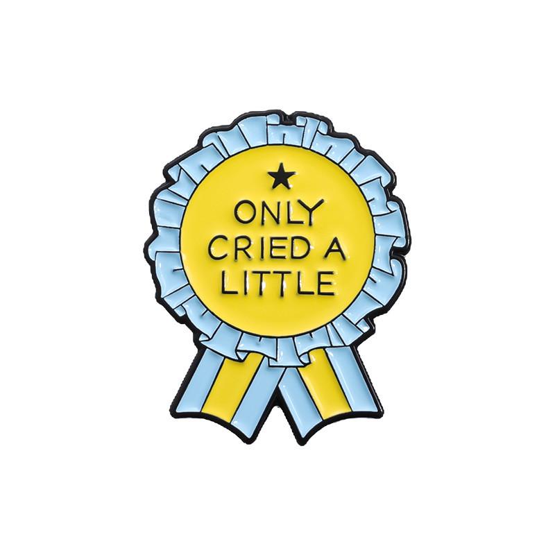 Elegant Cartoon Motivational Medal Brooch Geometric Pin For Celebrations And Special Occasions