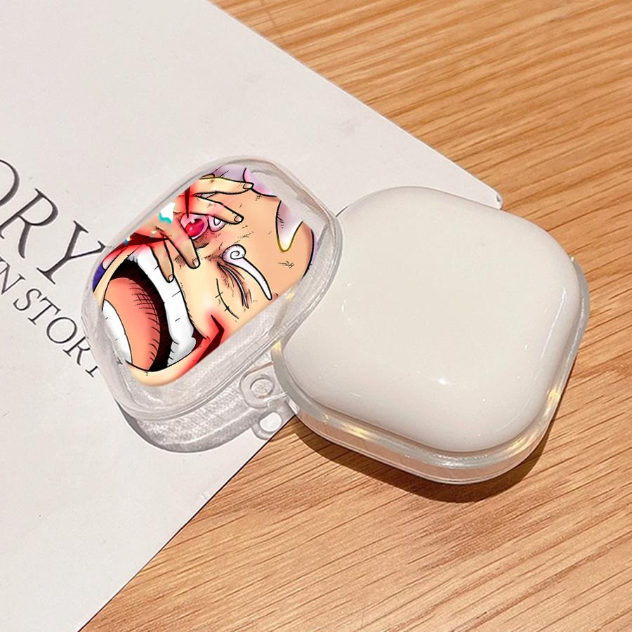 ONE PIECE Luffy Hülle Für Samsung Galaxy Buds 3 FE 4Pro 2Pro 2 3Pro Live 4 Pro Klare Kopfhörerhüllen Abdeckung Mit Haken