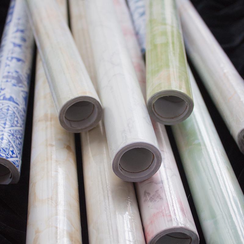 Wasserdichte PVC Marmor Küchenfolie - Ölfest Selbstklebende Schutzabdeckung für Fliesen, Kochfelder, Tische und Schränke