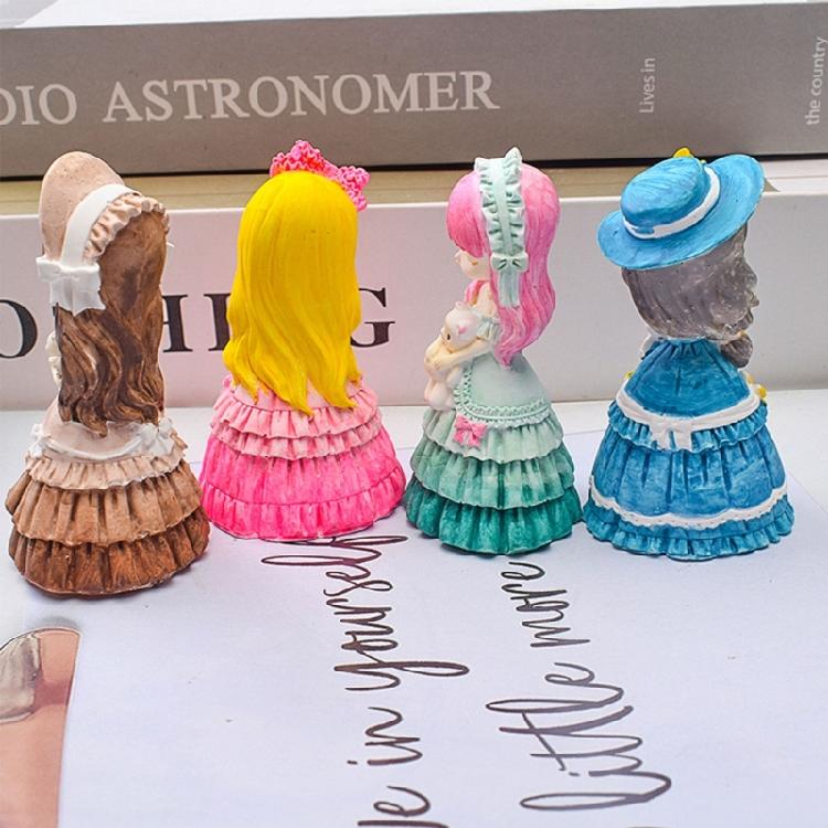 Stampo per Artigianato in Silicone a Forma di Principessa Stampo per Sapone Fatto a Mano Stampo per Candele