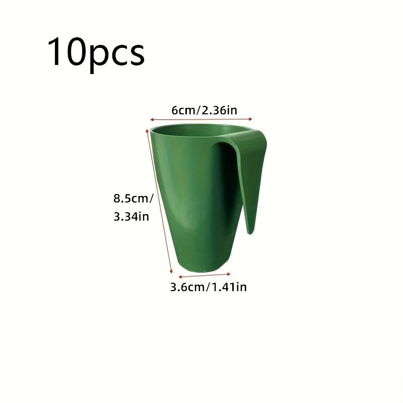 10pcs Strawberry Rooting Pots, Breathable Propagation Cups for Seedlings, Fast Stem Rooting & Easy Transplanting! зелёный