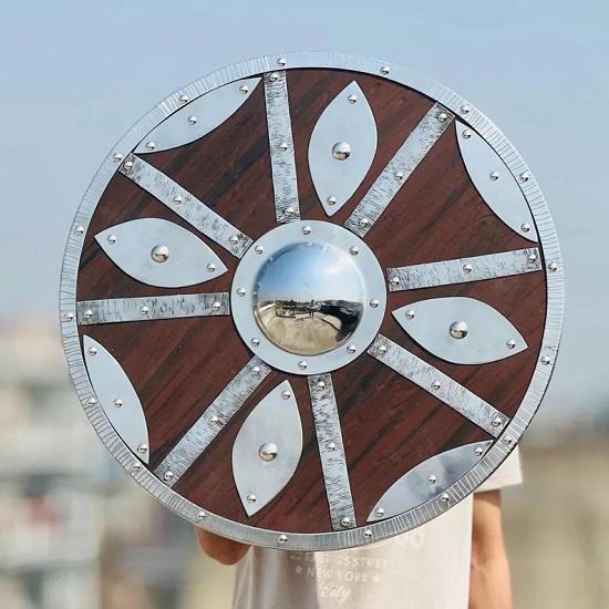 Viking Shield  Authentic Norse Warrior Shield Battle-Worn Wooden Valhalla Decor Medieval  Gift for Him