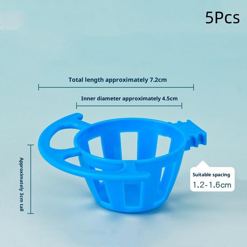 2/5Pcs Bird Parrot Feeder Cage Fruit Vegetable Holder Cage Accessories Hanging Basket Container Pet Parrot Feeder Cage Supplies