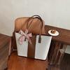 Unique Women's Shoulder Bag Large Capacity Versatile Tote Retro Displacement Bag Large Bag Contrast Fashion Autumn New