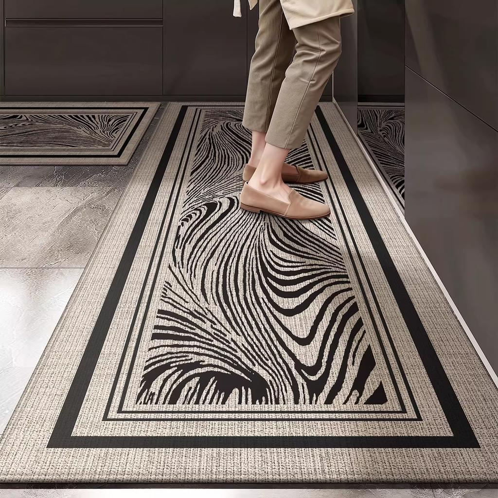 Kitchen Floor Mat Long Rug Anti-slip, Stain-resistant, Wear-resistant Kitchen Carpet High-end Modern Style Rugs