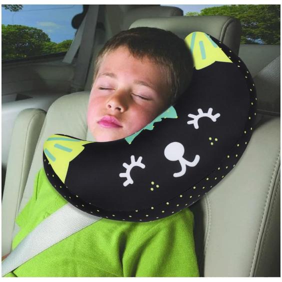 Kids Car Seat Travel Neck Pillow Soft Neck Support Cushion Car Seat Belt Cover Cushion Pillow Car Seatbelt Shoulder Pad Head Neck Support Pillow Seat чёрный