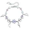 Acrylic Heart Bowknot Bracelets for Women Aesthetic Tassels Handchain Stylish Wristband Jewelry for Fashion Individuals