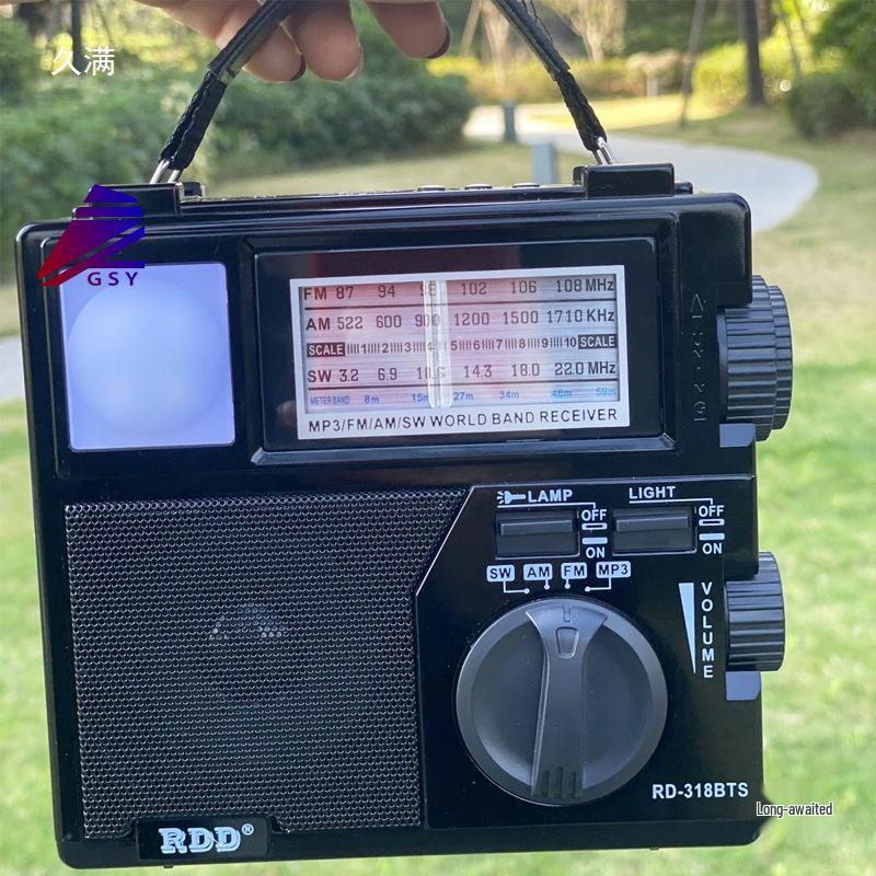 Portable Multi-Band Bluetooth Solar Radio with USB Playback and Card Slot