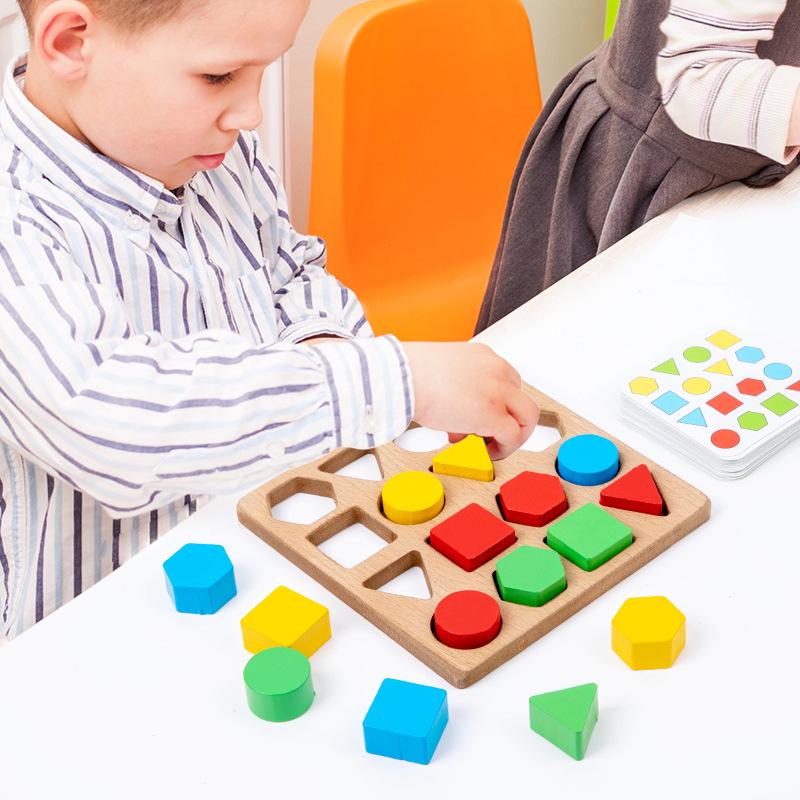 Geometric Shape Matching Educational Toy for Kids: Interactive Parent-Child Learning Game