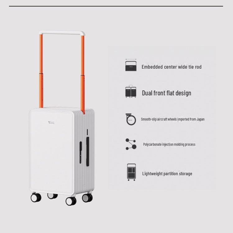 "2024 Anti-Scratch Wear-Resistant Trolley Suitcase with Password Lock and Universal Wheels for Men, Women & Students"