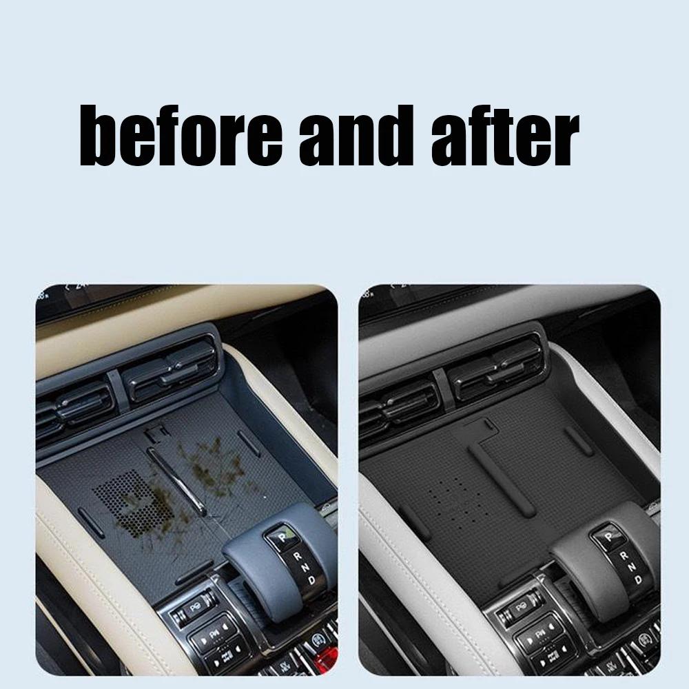 For BYD Leopard 5 2023 2024 Silicone  Car Wireless Charging Anti-slip Mat  Control Cup Slot Box Auto