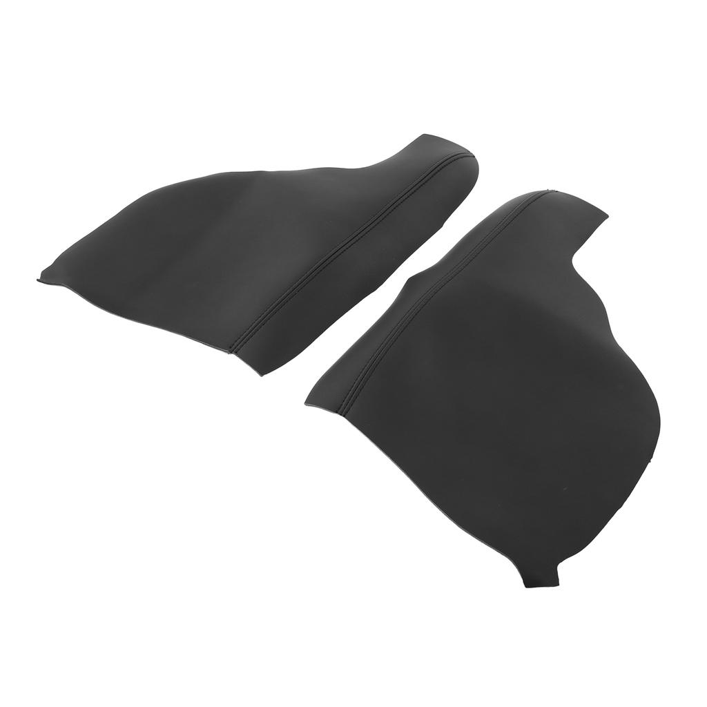1 Pair Front Door Panel Armrest Cover Car Interior Accessories Replacement for Odyssey 2011‑2017Black