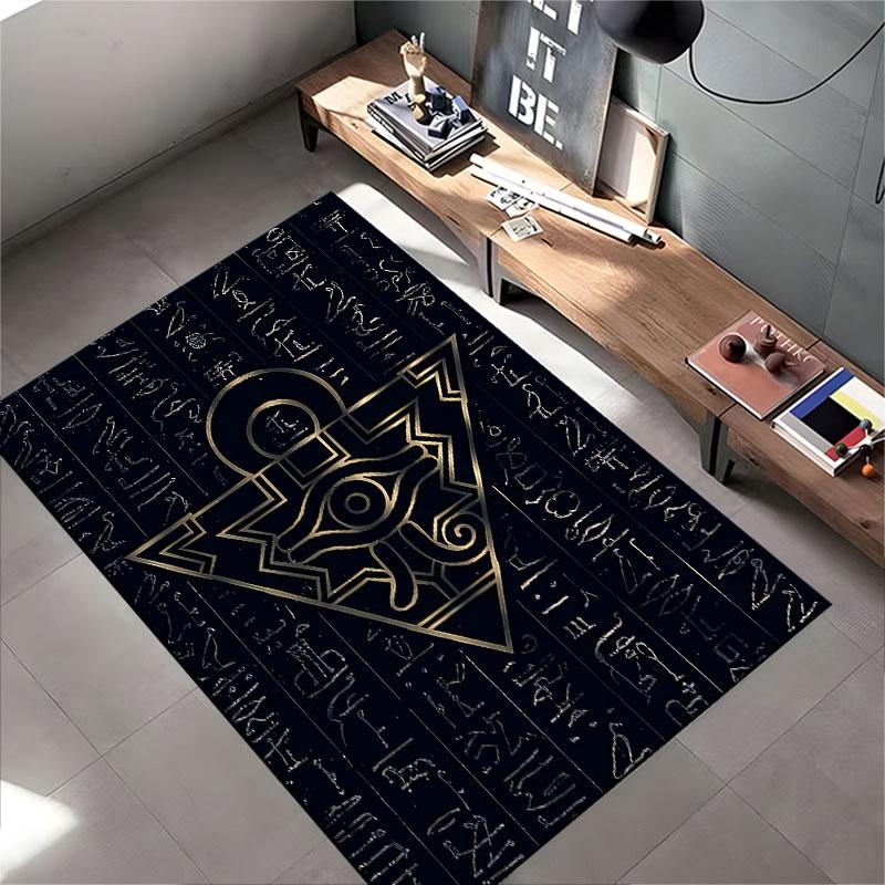 Ancient Eye Pyramid Design Carpet Suitable As a Non-slip Mat for the Living Room or Bedroom Sofa