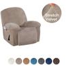 Luxurious Silver Fox Velvet Sofa Cover With Elasticity And Non-slip Design
