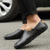 Fashion Business Slip on Loafers Genuine Leather Man Casual Flats Men Classic Dress Shoes Summer Men's Driving Shoes Walking Moccasins
