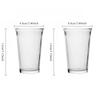 2er-Sets Koreanischer Stil Kaffeetasse Transparent Einfache Kaltgetränkebecher Eiskaffee Latte Kaffeetasse Café Milchshake Tee Saft Getränkebecher