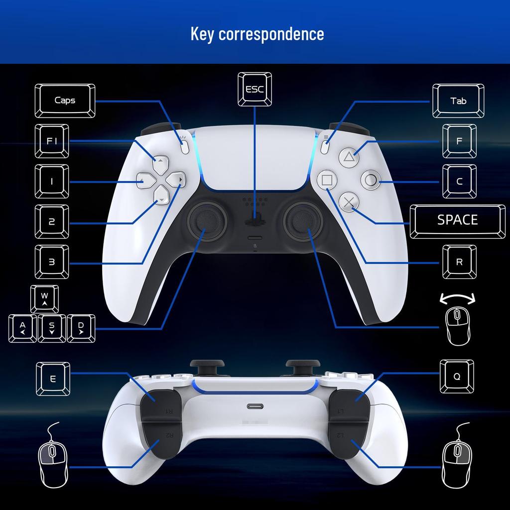 Gamwing-Master-P5: PS5 Plug & Play Keyboard and Mouse Converter