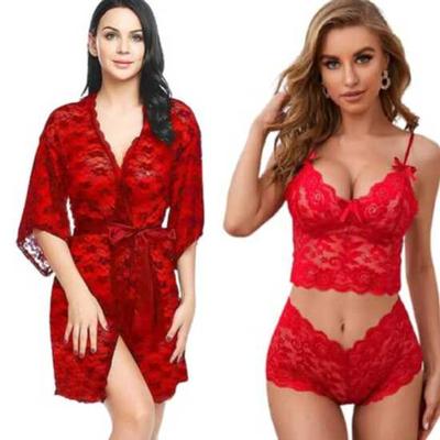 Ladysta Lingerie Rob Nightwear &  Women Lingerie Set - Bra and Panty Set Nightwear Free Size (S M L)