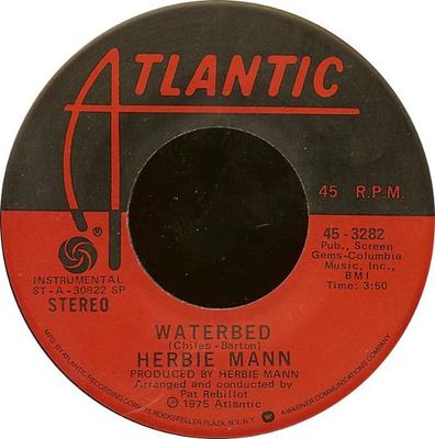 7inch Record HERBIE MANN  Waterbed  Body Oil 453282 ATLANTIC 1975 US Jazz Used