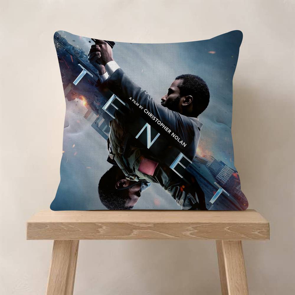 Nolan Robert Pattinson Movie Tenet Maple Design Cushion Cover Happy Autumn Harvest Decor Holiday Decorati Pillow Cover