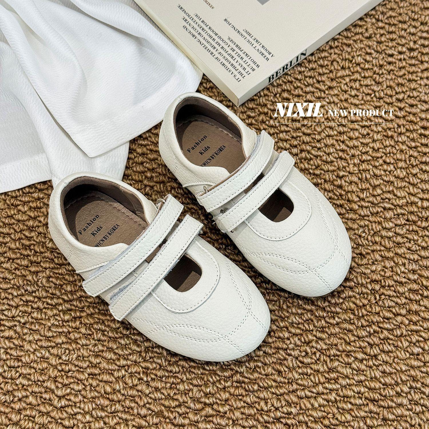 

Одноклассник, осень 2025, новые детские кожаные туфли, простые и универсальные балетки Мэри Джейн для девочек 26-30 yards whole hand 5 pairs starting batch бежевый