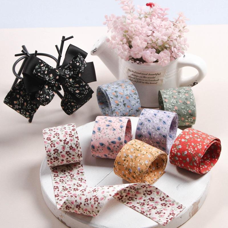 Floral Double Sided High Quality Ribbon butterfly Clip Hairpin Gift Wrap Strip Raw Accessories