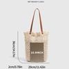 Large Capacity Bag Women's New Summer Beach Vacation Casual Woven Tote Bag Fashion Shoulder Bag Underarm Bag