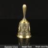 Bronze Retro Hand Crank Bell - Vintage Decorative Serving Bell for Home, Bar, or Restaurant.