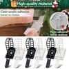 24/48Pcs Cable Clips Self Adhesive Mount Wire Clamps Line Tie Fixed Garland Hooks Ties Christmas Stocking Holder Adhesive Straps