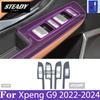 För Xpeng G9 2022-2024 Bilinteriör Mittkonsol Transparent TPU Färgskyddsfilm Klistermärke mot repor LCD-skärm PPF-film
